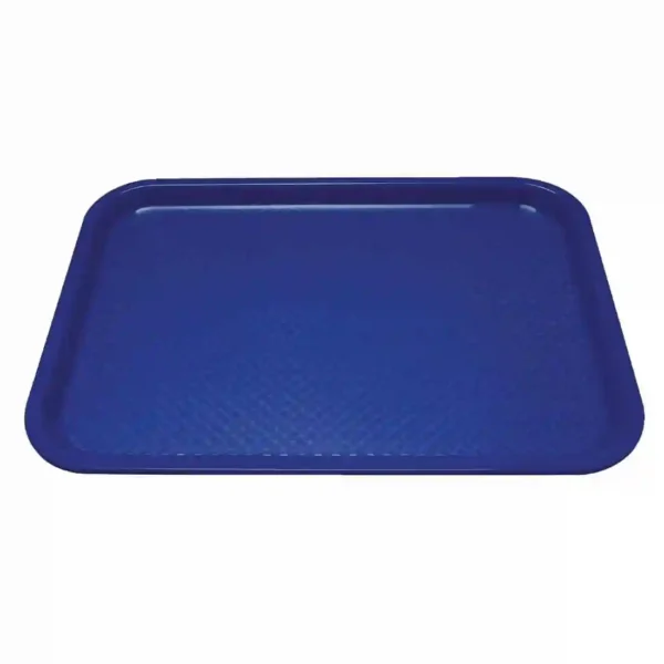 Kristallon Plastic Fast Food Tray Blue Medium