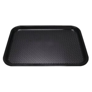 Kristallon Plastic Fast Food Tray Black Large