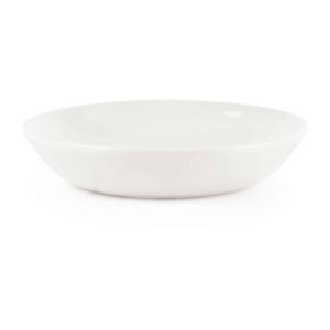 Churchill Plain Whiteware Butter Dish