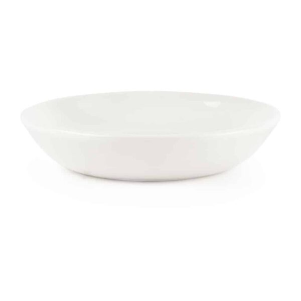 Churchill Plain Whiteware Butter Dish