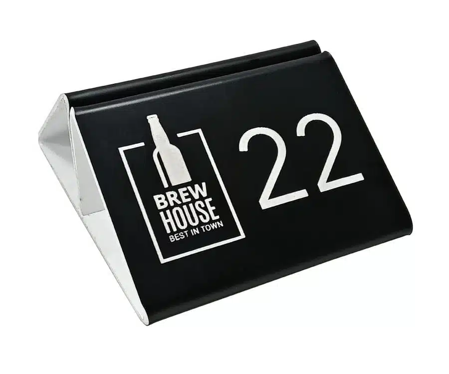 Branded Laser Engraved Menu Holder