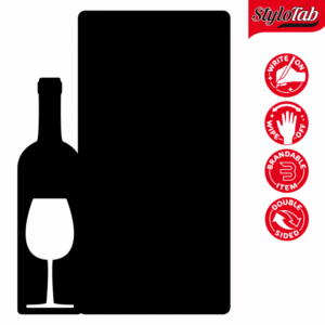 Laser Cut Blackboard - Wine List