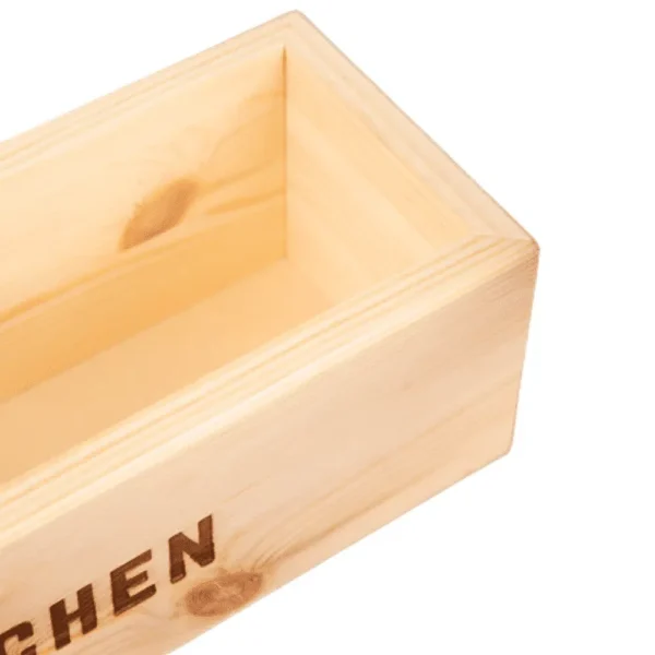 Natural Wood Tabletop Condiment Holder