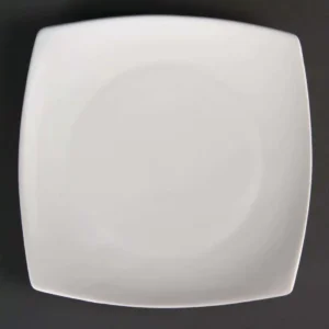 Olympia Whiteware Rounded Square Plates 185mm
