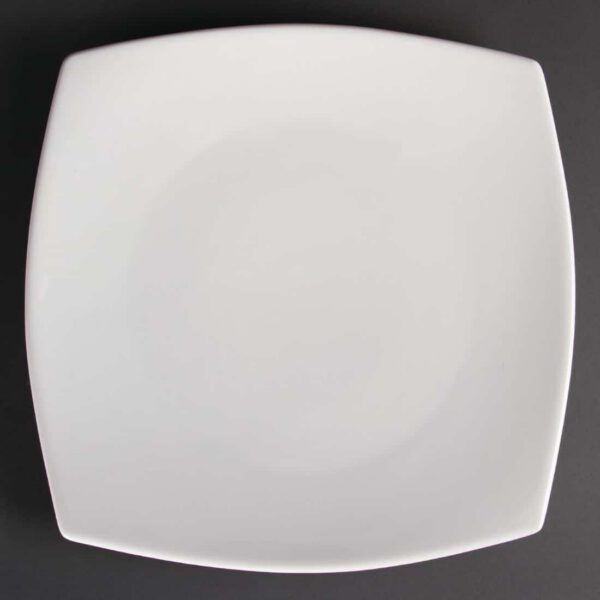 Olympia Whiteware Rounded Square Plates 305mm