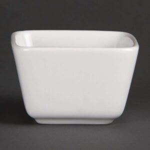 Olympia Whiteware Tall Square Mini Dishes 75mm