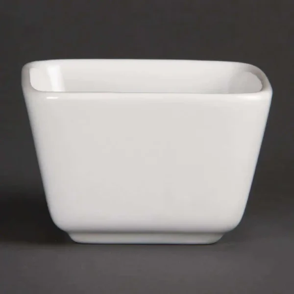 Olympia Whiteware Tall Square Mini Dishes 75mm