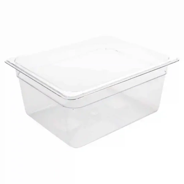 Vogue Polycarbonate 1/2 Gastronorm Container 150mm Clear