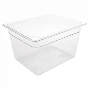 Vogue Polycarbonate 1/2 Gastronorm Container 200mm Clear