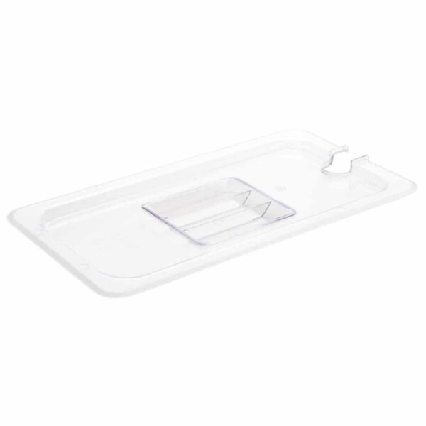 Vogue Polycarbonate 1/3 Gastronorm Lid Notched