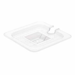 Vogue Polycarbonate 1/6 Gastronorm Lid Notched