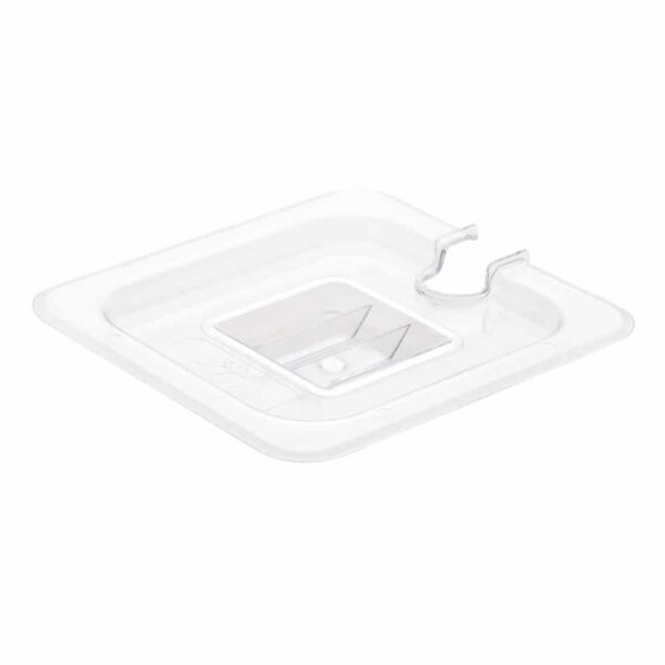 Vogue Polycarbonate 1/6 Gastronorm Lid Notched