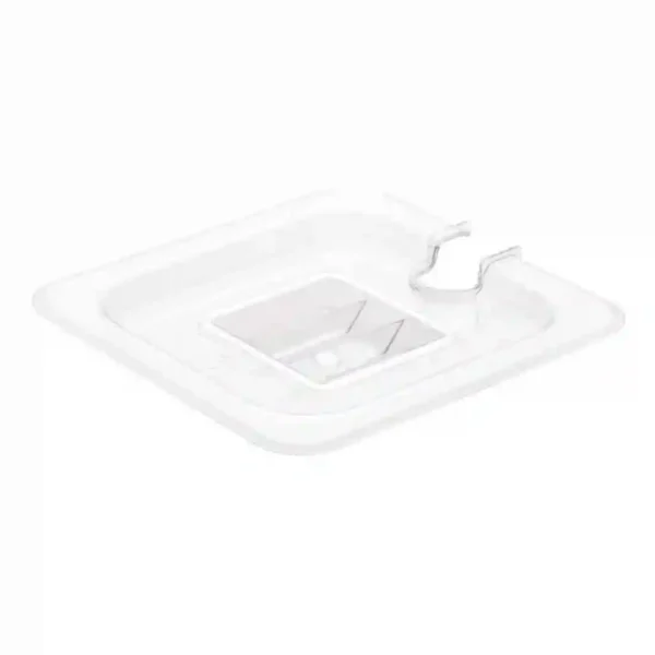 Vogue Polycarbonate 1/6 Gastronorm Lid Notched