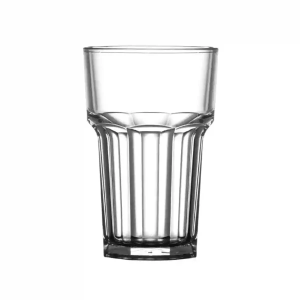 BBP Polycarbonate Nucleated American Highball Glasses Half Pint CE Marked