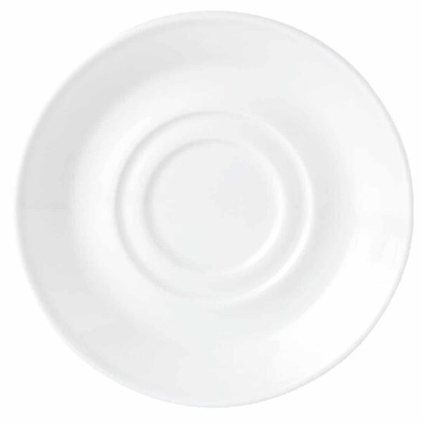 Steelite Simplicity White Low Cup Saucers 145mm