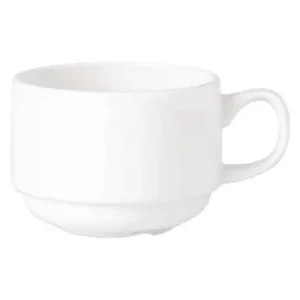 Steelite Simplicity White Stacking Slimline Cups 200ml