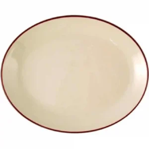 Steelite Claret Empire Oval Coupe Dishes 202mm