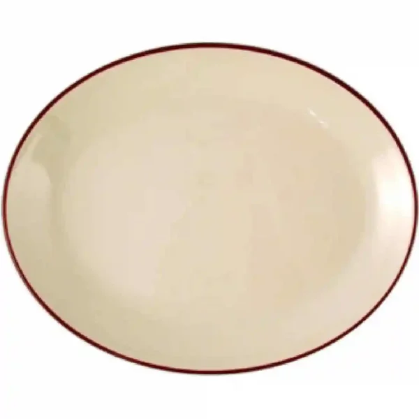 Steelite Claret Empire Oval Coupe Dishes 202mm