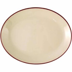 Steelite Claret Empire Oval Coupe Dishes 280mm