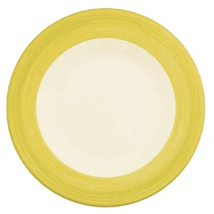 Steelite Rio Yellow Slimline Plates 255mm