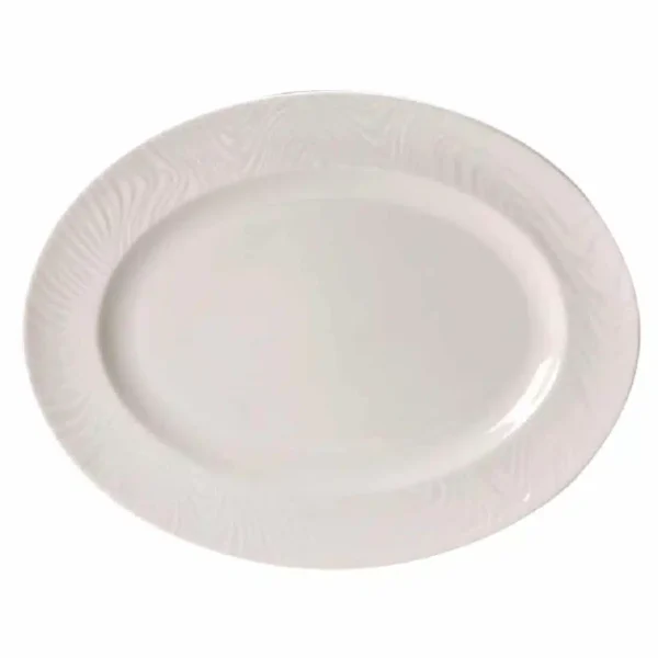 Steelite Optik Oval Plates 340mm