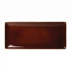 Steelite Terramesa Rectangle Plate Mocha 370 x 165mm