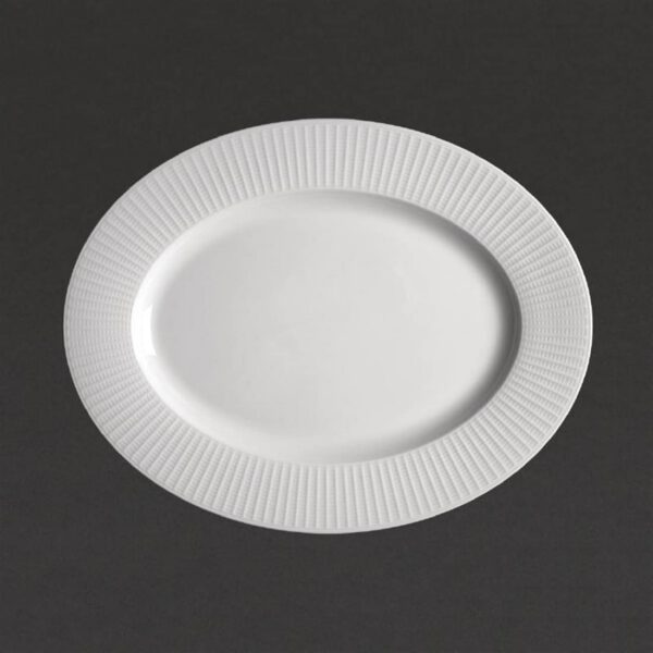 Steelite Willow Oval Plate. length 330mm.
