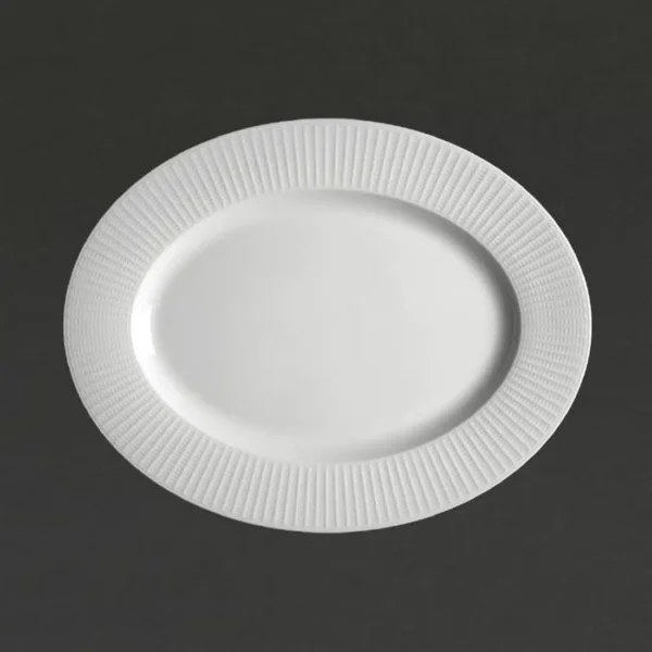 Steelite Willow Oval Plate. length 330mm.