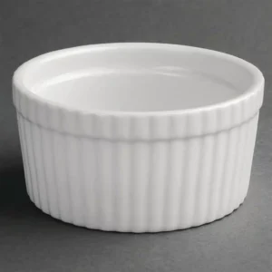 Olympia Whiteware Souffle Dishes 128mm