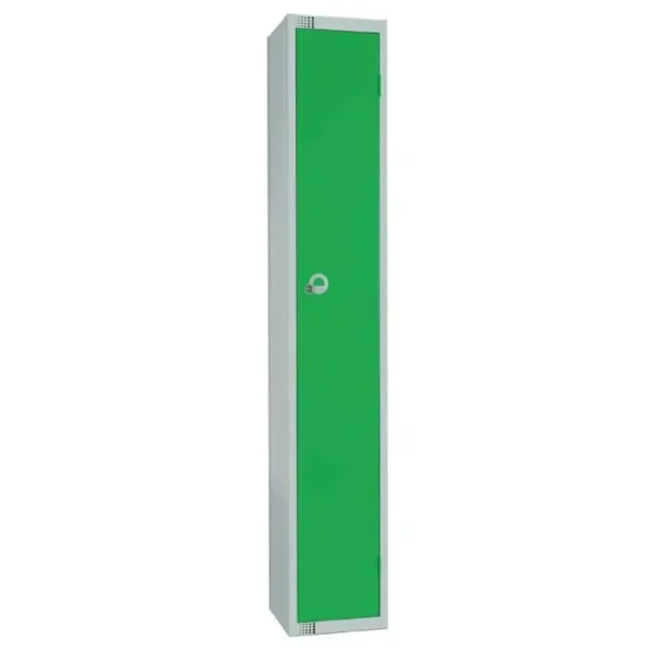 Elite Single Door Camlock Locker Green
