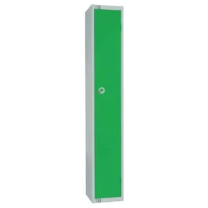 Elite Single Door Padlock Locker Green