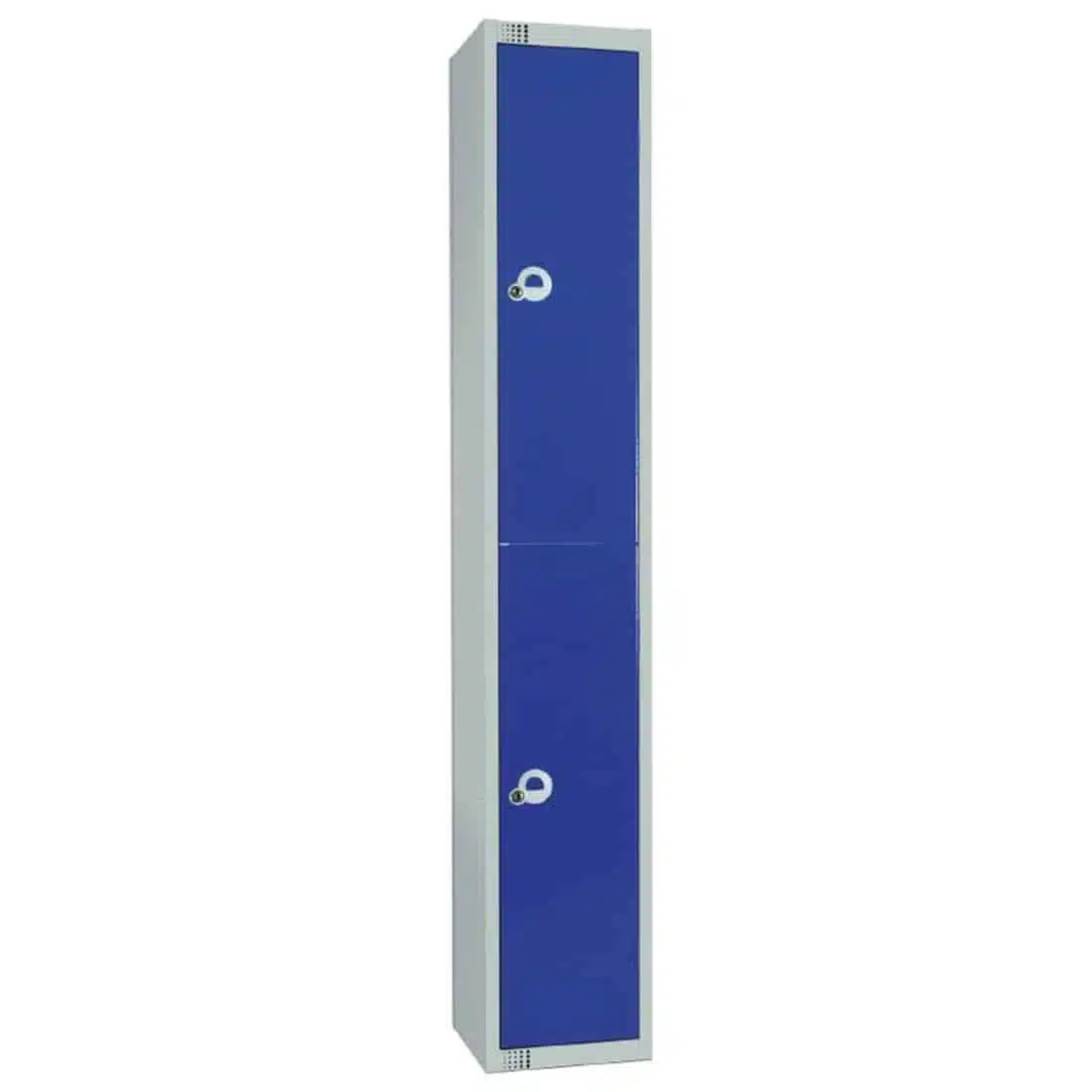 Elite Double Door Padlock Locker Blue