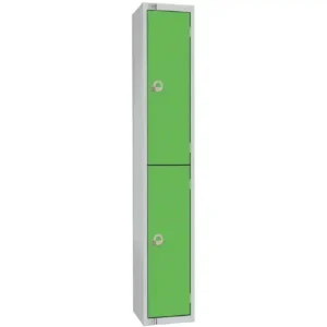 Elite Double Door Electronic Combination Locker Green