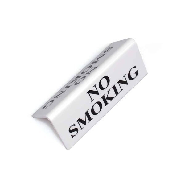 White Table Signs Range - No Smoking