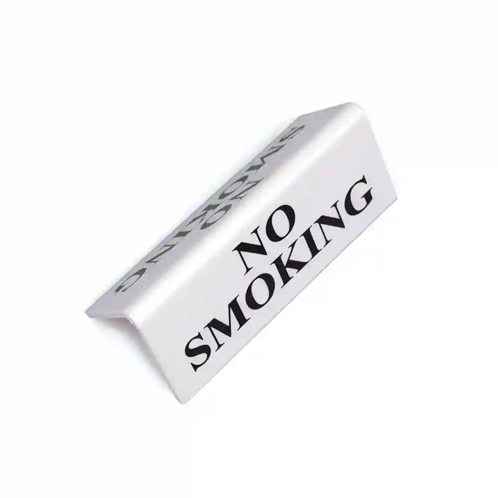 White Table Signs Range - No Smoking