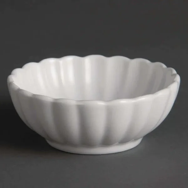 Olympia Ribbed Miniature Dishes 80mm