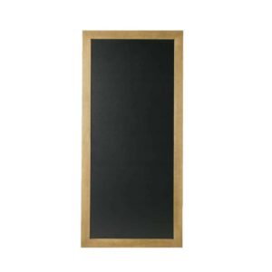 Securit Slim Wall Mounted Blackboard 1000 x 560mm Teak