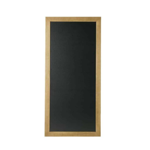 Securit Slim Wall Mounted Blackboard 1000 x 560mm Teak