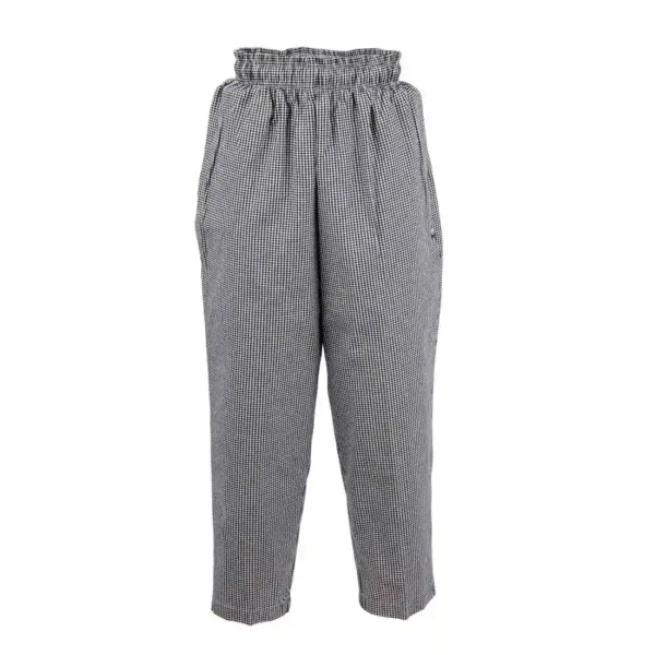 Chef Works Unisex Easyfit Chefs Trousers - Small Black Check - Image 1