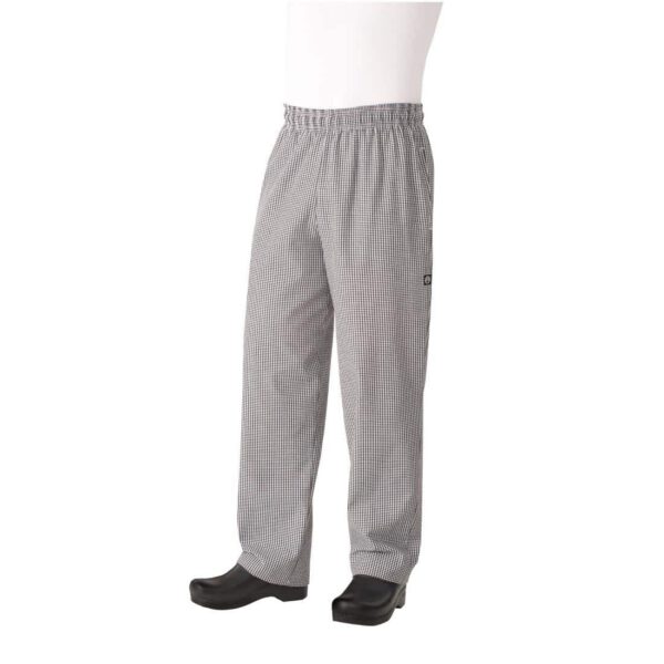 Chef Works Unisex Easyfit Chefs Trousers - Small Black Check - Image 10