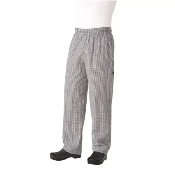 Chef Works Unisex Easyfit Chefs Trousers - Small Black Check - Image 10