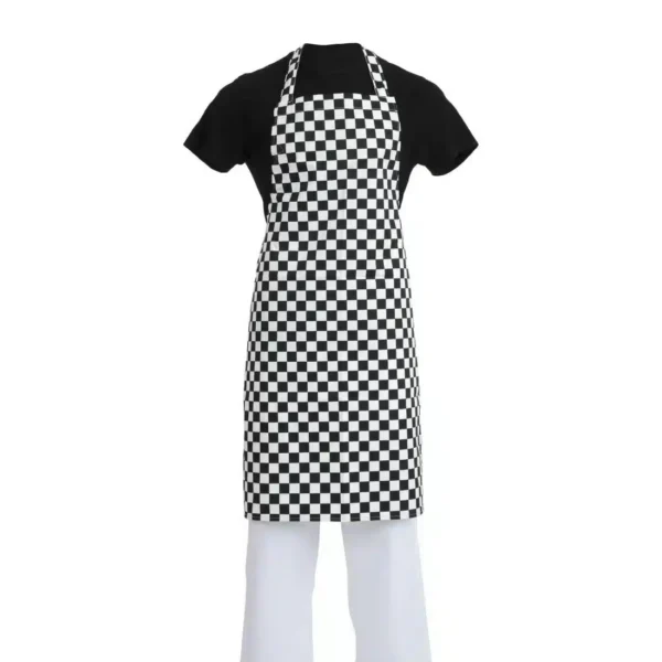 Whites Bib Apron Black and White Check - Image 6