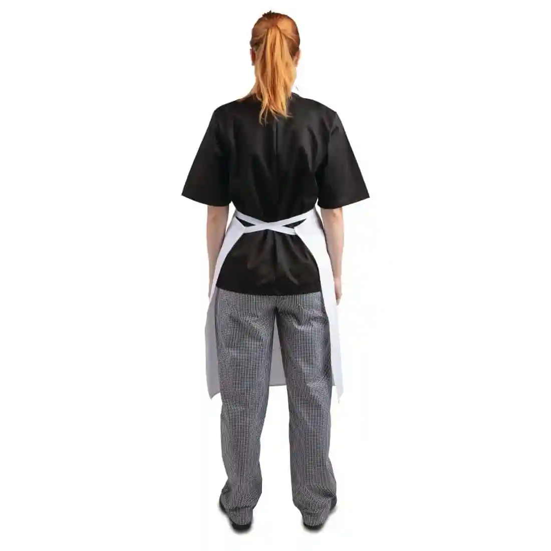 Whites Bib Apron Polycotton White - Image 4