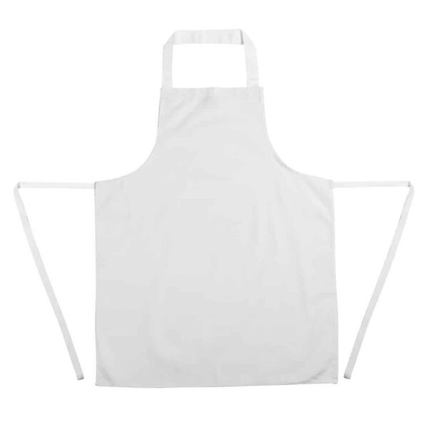 Whites Bib Apron Polycotton White - Image 8