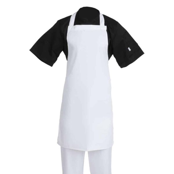 Whites Bib Apron Polycotton White - Image 9