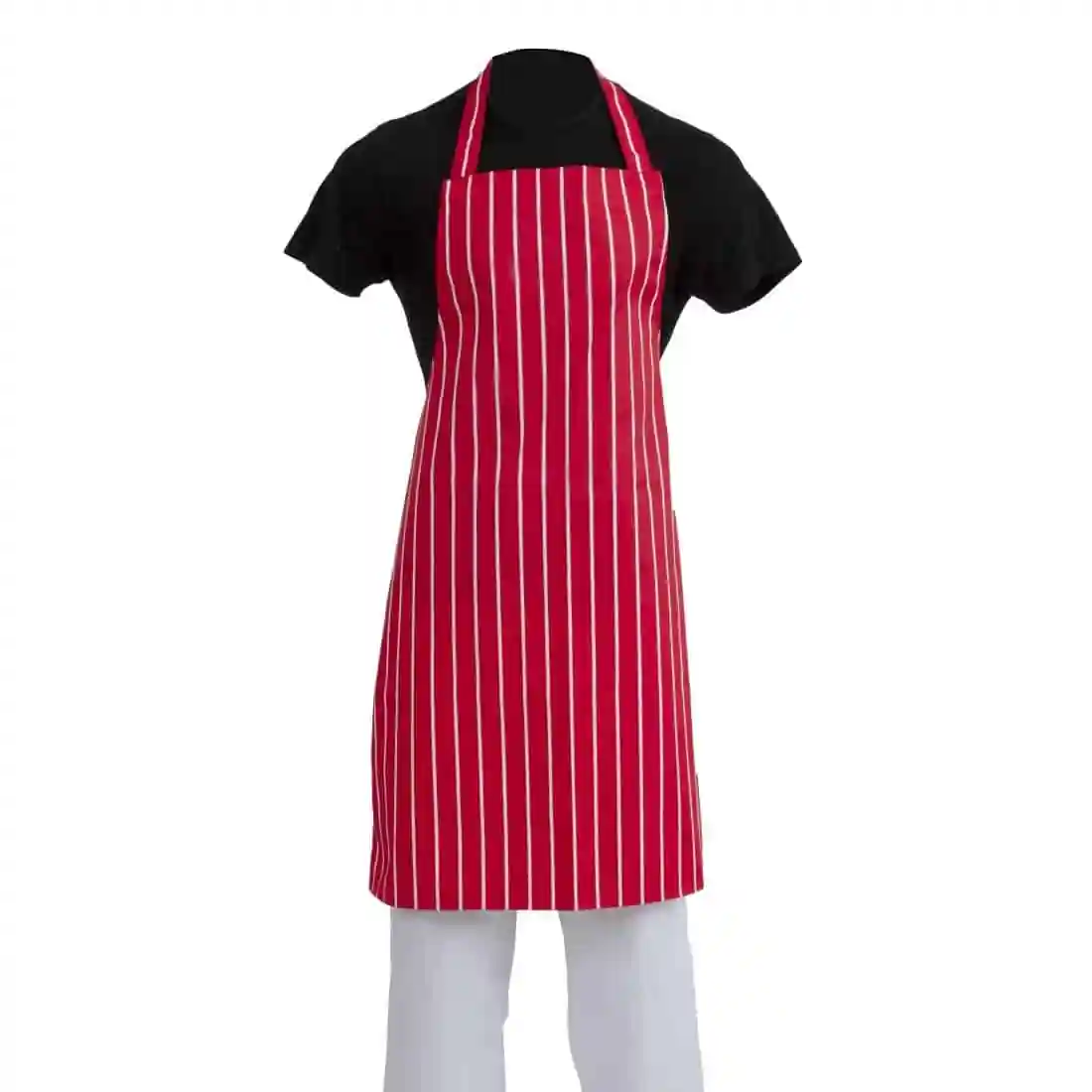 Whites Bib Apron Red And White Stripe - Image 7