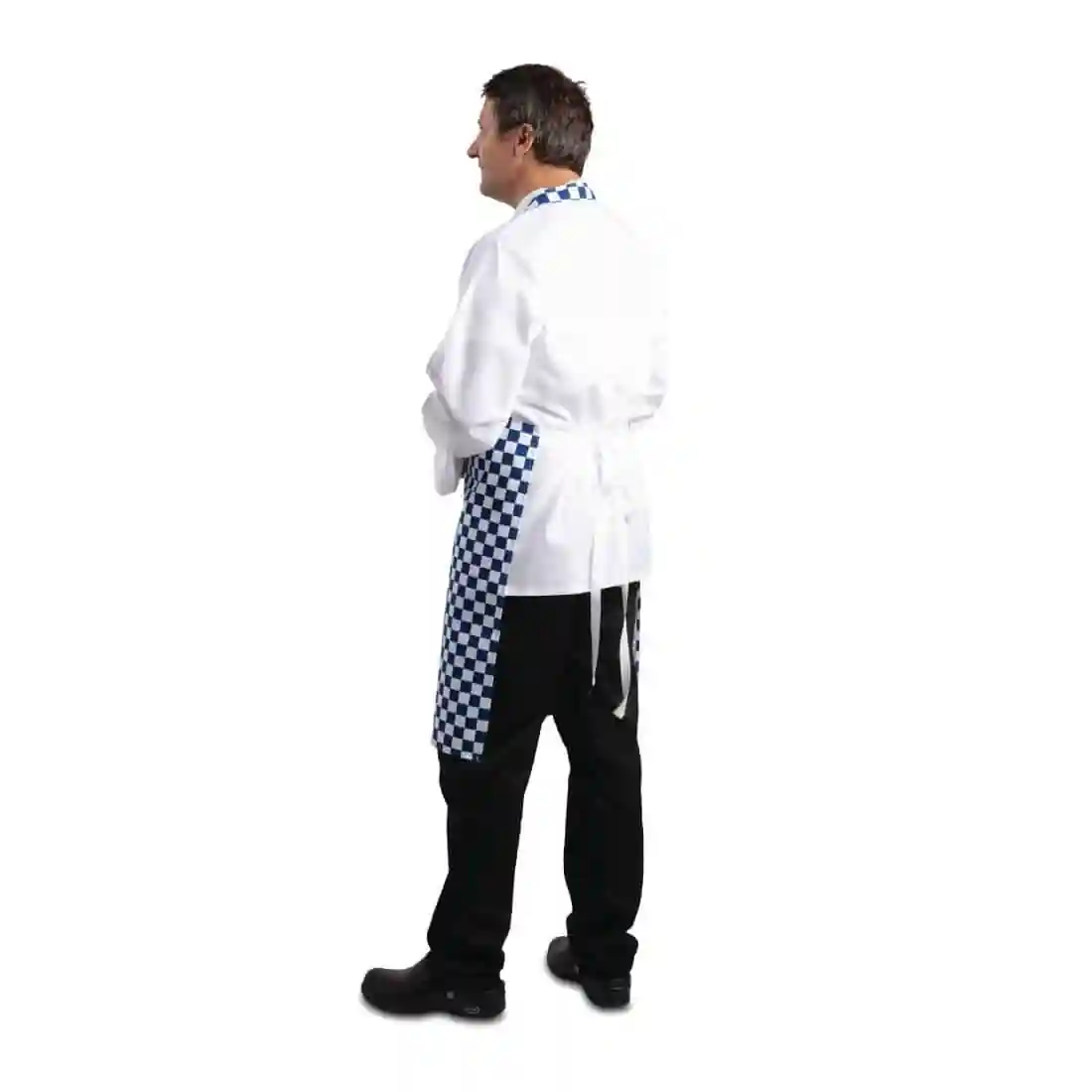 Whites Bib Apron Blue And White Check - Image 3
