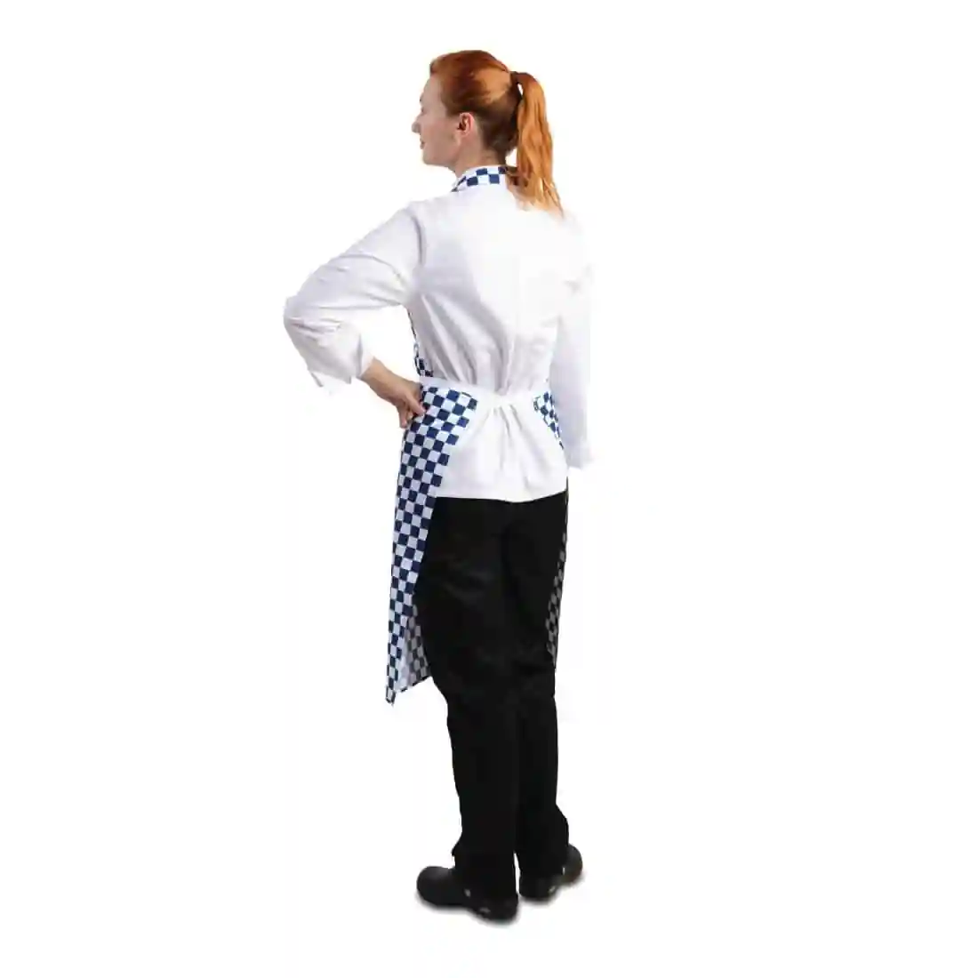 Whites Bib Apron Blue And White Check - Image 6
