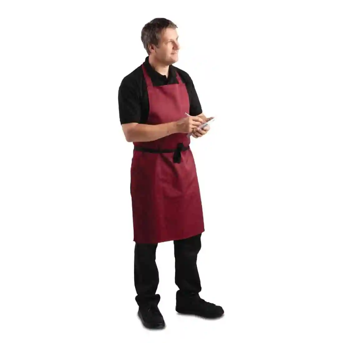 Whites Bib Apron Burgundy - Image 4