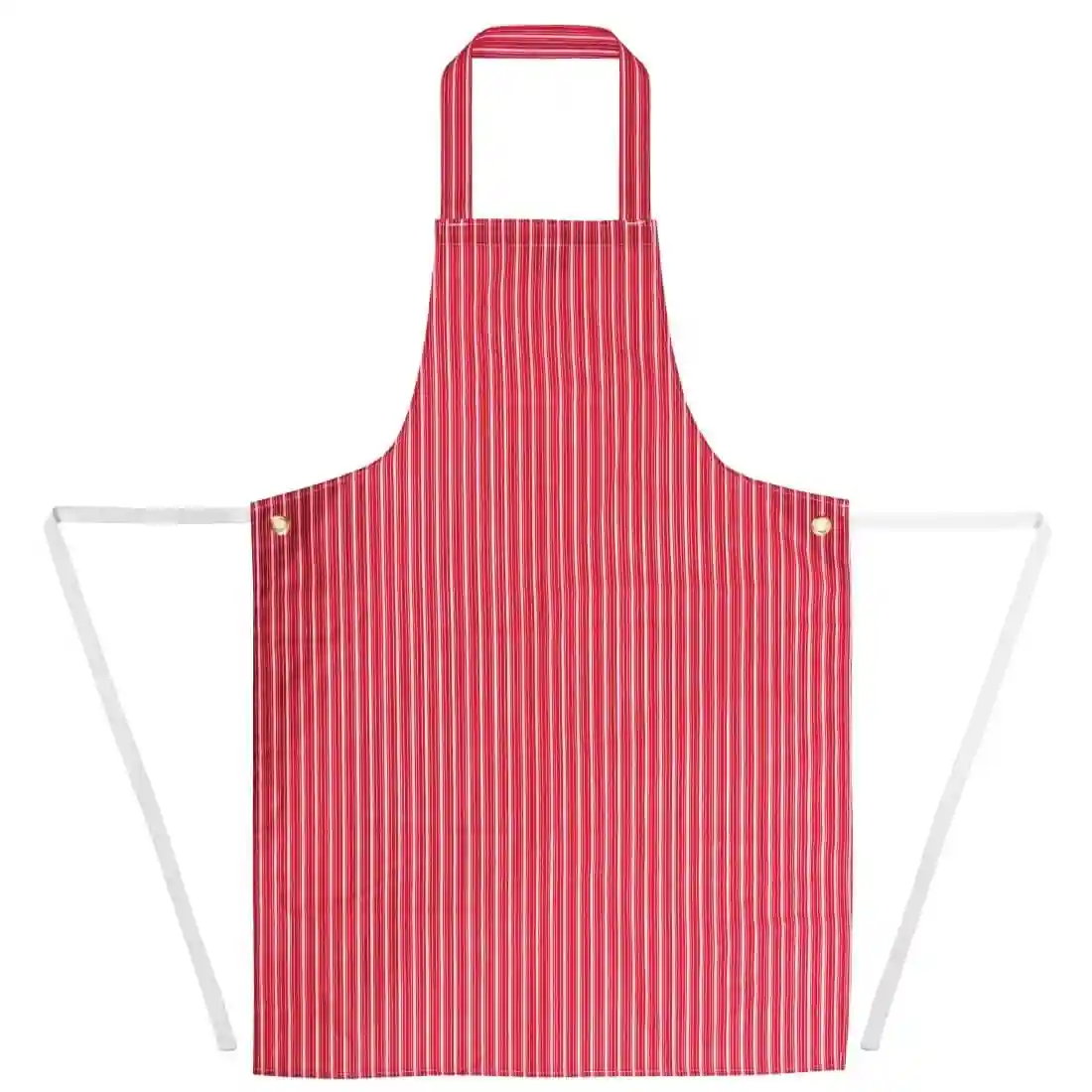 Whites Waterproof Bib Apron Red And White Stripe - Image 6